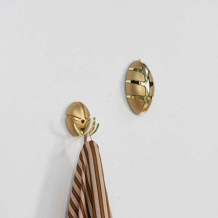 Kapstok TICK Goud 7.5x3.5x9.5cm Spinder Design-Kapstokken-Spinder