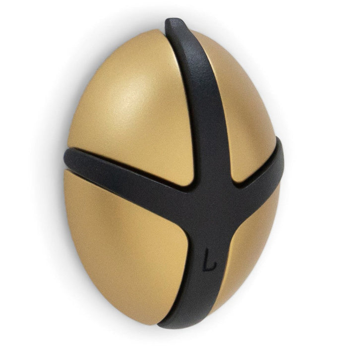 Kapstok TICK Goud Zwart 7.5x3.5x9.5cm Spinder Design-Kapstokken-Spinder