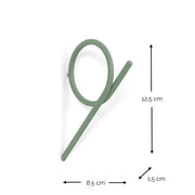 Kapstok TUBA M Dusty Green 1.5x10.8x16.1cm Spinder Design-Kapstokken-Spinder