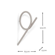 Kapstok TUBA M Silky Taupe 1.5x10.8x16.1cm Spinder Design-Kapstokken-Spinder