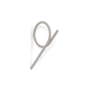 Kapstok TUBA S Silky Taupe 1.5x8.3x12.5cm Spinder Design-Kapstokken-Spinder