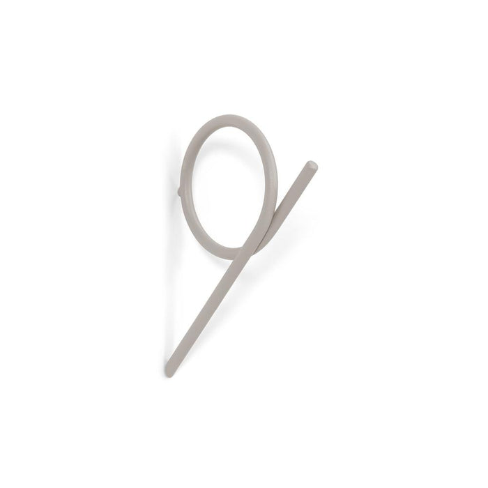 Kapstok TUBA S Silky Taupe 1.5x8.3x12.5cm Spinder Design-Kapstokken-Spinder