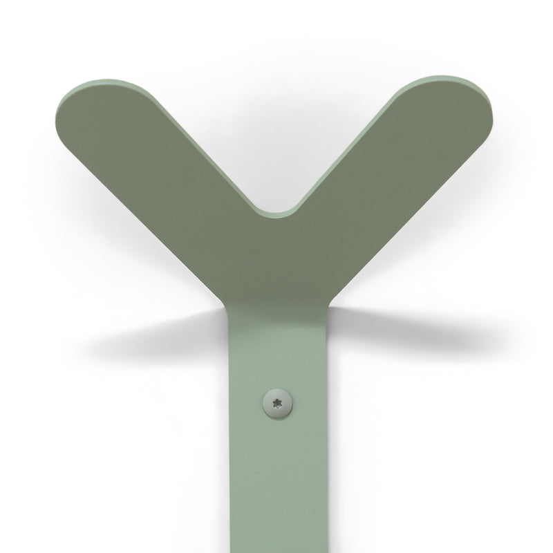 Kapstok Wandhaak FRONDO Staal Dusty Green 16x8.5x37.5cm Spinder-Kapstokken-Spinder