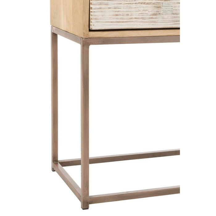 Kast 10 Lades Motives Hout Beige-Opbergkasten-J-Line