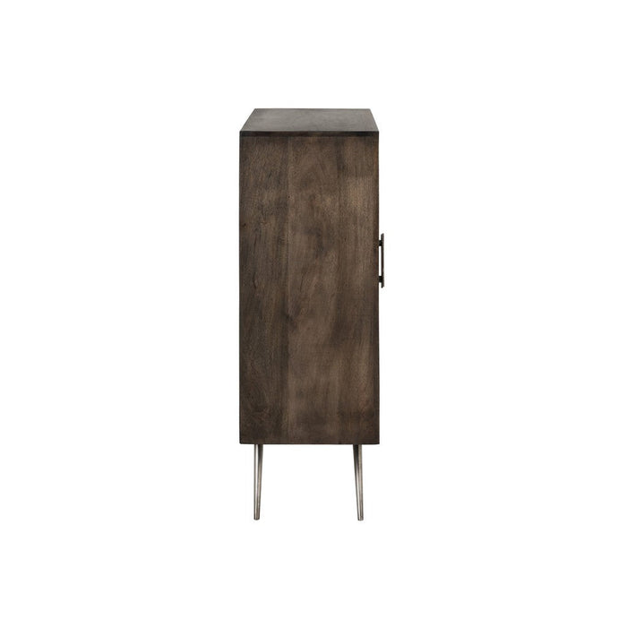 Kast 2deuren etnisch mangohout bruin-Opbergkasten-J-Line