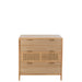 Kast 3 lades paulownia/rattan naturel-Opbergkasten-J-Line