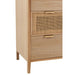 Kast 3 lades paulownia/rattan naturel-Opbergkasten-J-Line