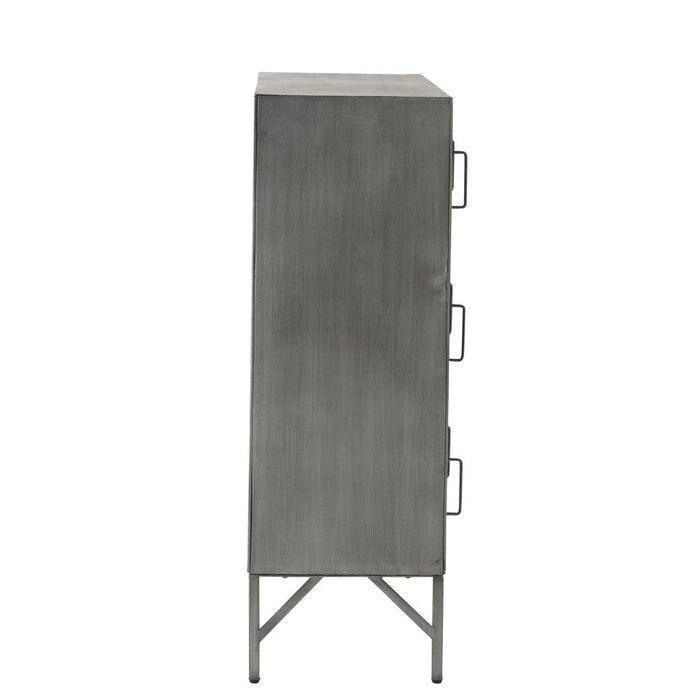 Kast 9 Doors Metaal Silver-Opbergkasten-J-Line