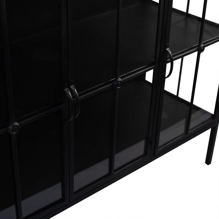 Kast Cave Zwart 41x140 cm-PTMD