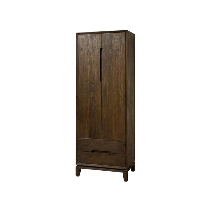Kast Cortez Mangohout Bruin 40x75x200 cm-Opbergkasten-Livingfurn