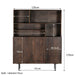 Kast Elan Mangohout Bruin 45x135x170 cm-Opbergkasten-Livingfurn