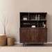 Kast Elan Mangohout Bruin 45x135x170 cm-Opbergkasten-Livingfurn