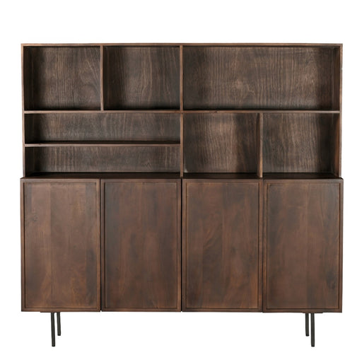 Kast Elan Mangohout Bruin 45x180x172 cm-Opbergkasten-Livingfurn
