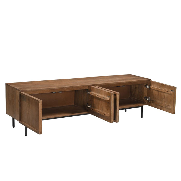 Kast Elan Mangohout Naturel hout 40x180x50 cm-TV-meubels-Livingfurn