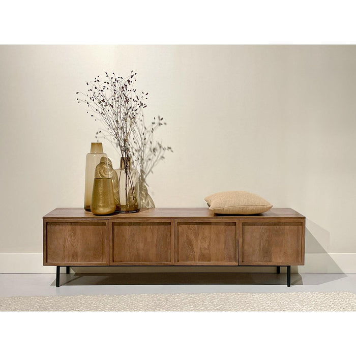 Kast Elan Mangohout Naturel hout 40x180x50 cm-TV-meubels-Livingfurn
