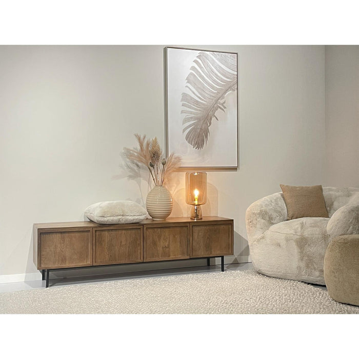 Kast Elan Mangohout Naturel hout 40x180x50 cm-TV-meubels-Livingfurn