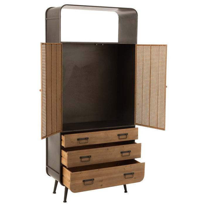 Lamp Naturel Fir hout 35 cm-Tafellampen-J-Line