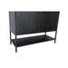 Kast Kala Mangohout Zwart 100x40x210 cm-Opbergkasten-Livingfurn
