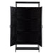 Kast Kala Mangohout Zwart 100x40x210 cm-Opbergkasten-Livingfurn
