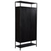 Kast Kala Mangohout Zwart 100x40x210 cm-Opbergkasten-Livingfurn