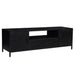 Kast Kala Mangohout Zwart 180x40x46 cm-TV-meubels-Livingfurn