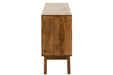 Kast Lora 2deuren+3laden mango hout bruin-Dressoirs-J-Line