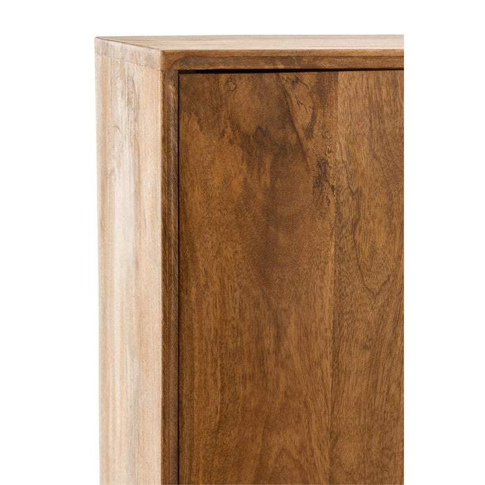 Kast Lora 4 Doors Mango Hout Brown-Opbergkasten-J-Line