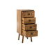 Kast Lora 4 Lades Mango Hout Brown-Opbergkasten-J-Line