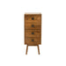 Kast Lora 4laden mango hout bruin-Opbergkasten-J-Line