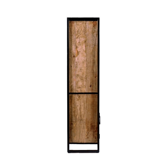 Kast Nairobi Mangohout Naturel hout 110x43x180 cm-Opbergkasten-Livingfurn