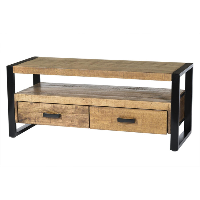 Kast Nairobi Mangohout Naturel hout 120x45 cm-Opbergkasten-Livingfurn