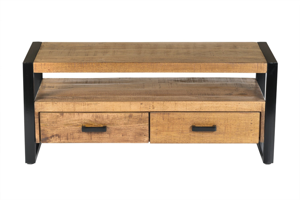Kast Nairobi Mangohout Naturel hout 120x45x50 cm-TV-meubels-Livingfurn