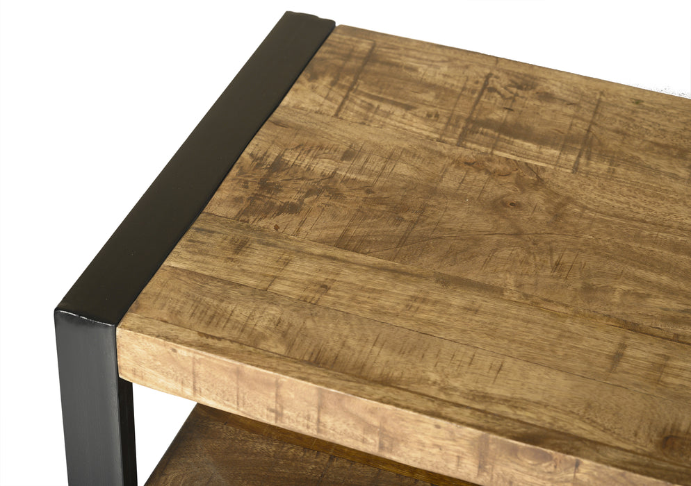 Kast Nairobi Mangohout Naturel hout 150x45 cm-Opbergkasten-Livingfurn