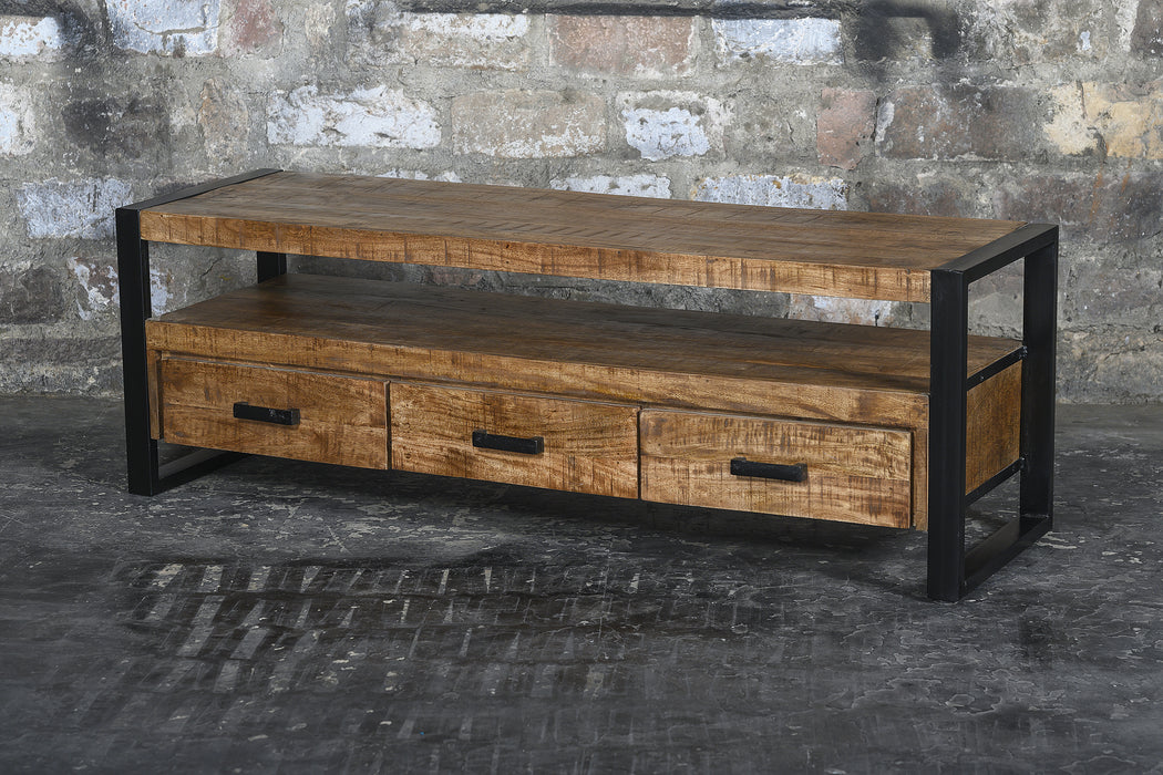Kast Nairobi Mangohout Naturel hout 150x45x50 cm-TV-meubels-Livingfurn