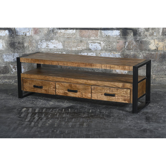 Kast Nairobi Mangohout Naturel hout 150x45x50 cm-TV-meubels-Livingfurn