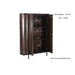 Kast Noor Mangohout Bruin 115x43x151 cm-Opbergkasten-Livingfurn