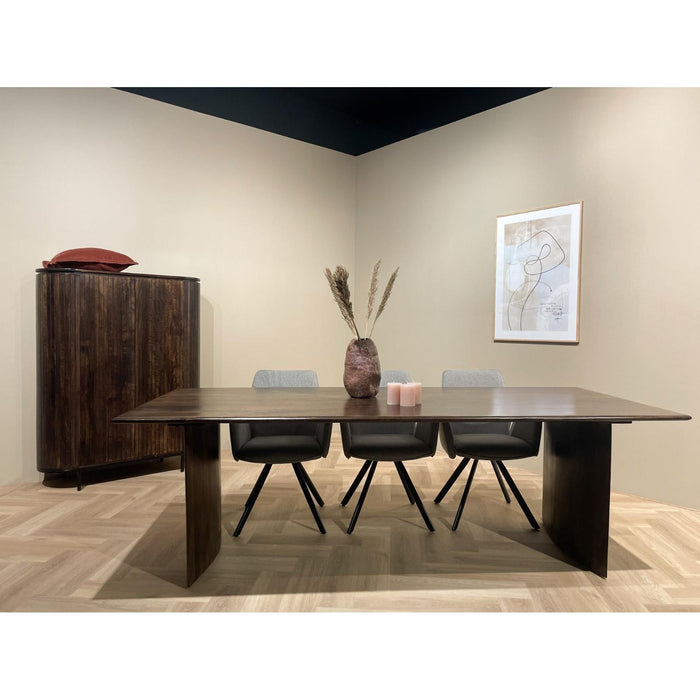 Kast Noor Mangohout Bruin 115x43x151 cm-Opbergkasten-Livingfurn