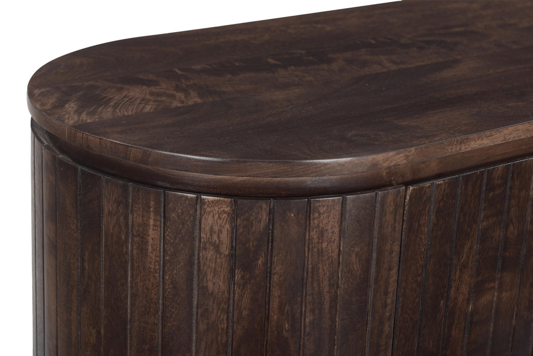 Kast Noor Mangohout Bruin 170x43 cm-Opbergkasten-Livingfurn