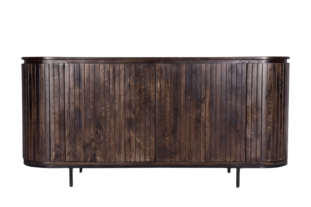 Kast Noor Mangohout Bruin 170x43 cm-Opbergkasten-Livingfurn