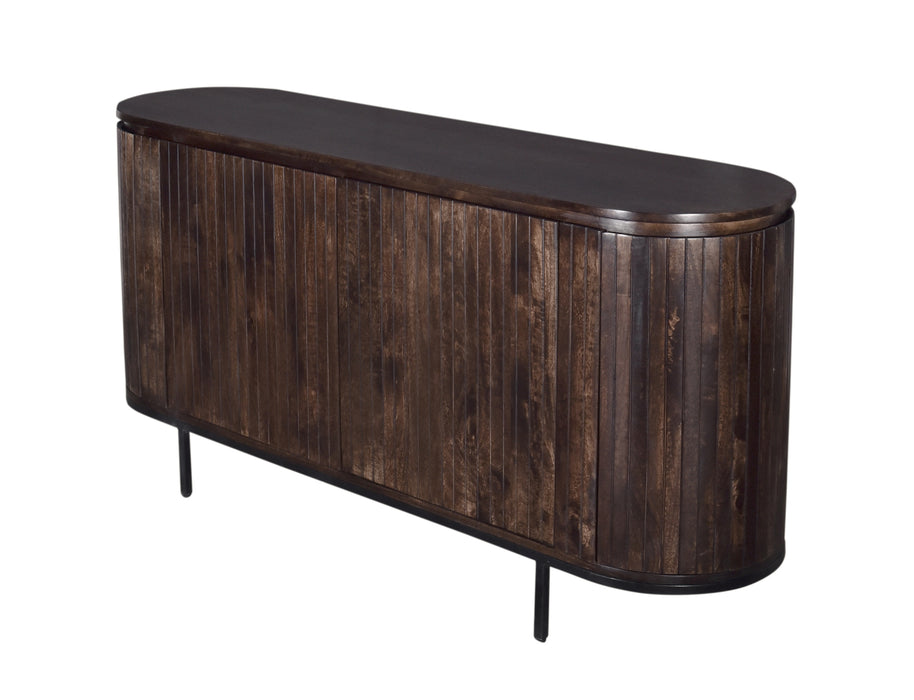 Kast Noor Mangohout Bruin 170x43 cm-Opbergkasten-Livingfurn