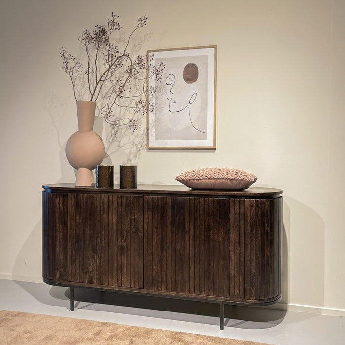 Kast Noor Mangohout Bruin 170x43x81 cm-Dressoirs-Livingfurn