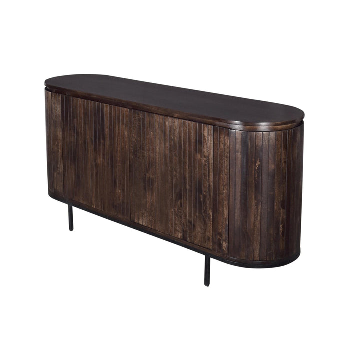 Kast Noor Mangohout Bruin 170x43x81 cm-Dressoirs-Livingfurn