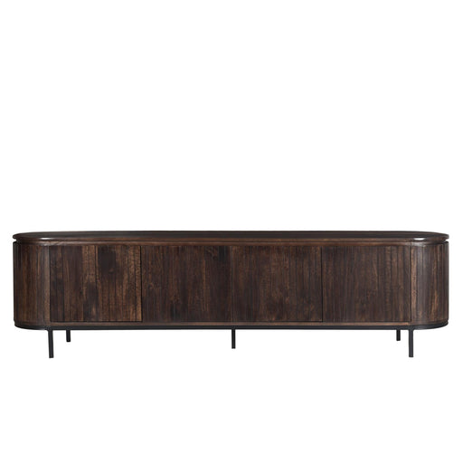 Kast Noor Mangohout Bruin 210x43x56 cm-TV-meubels-Livingfurn