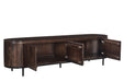 Kast Noor Mangohout Bruin 210x43x56 cm-TV-meubels-Livingfurn