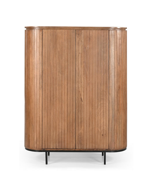 Kast Noor Mangohout Naturel hout 115x43 cm-Opbergkasten-Livingfurn