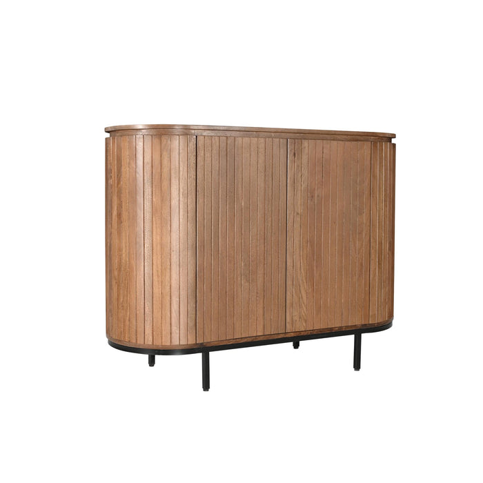 Kast Noor Mangohout Naturel hout 115x43 cm-Opbergkasten-Livingfurn