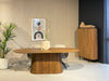 Kast Noor Mangohout Naturel hout 115x43x151 cm-Opbergkasten-Livingfurn