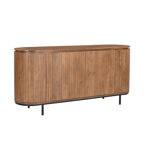 Kast Noor Mangohout Naturel hout 170x43x81 cm-Dressoirs-Livingfurn