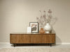 Kast Noor Mangohout Naturel hout 210x43x56 cm-TV-meubels-Livingfurn