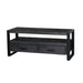 Kast Norris Mangohout Zwart 120x45x50 cm-TV-meubels-Livingfurn